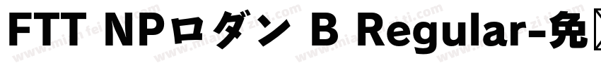 FTT NPロダン B Regular字体转换